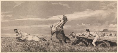 Verfolgter Zentaur von Max Klinger