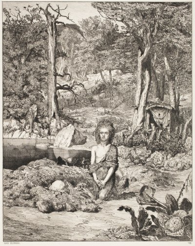 Simplicius am Grab des Einsiedlers von Max Klinger