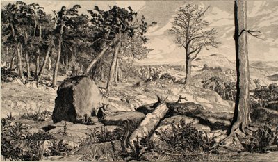 Simplicius in der Waldeinöde von Max Klinger