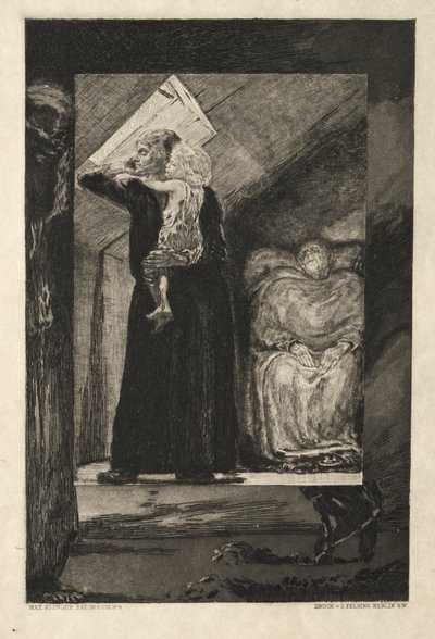 Vom Tode I, (Opus II, 1889) Nr. 9 von Max Klinger