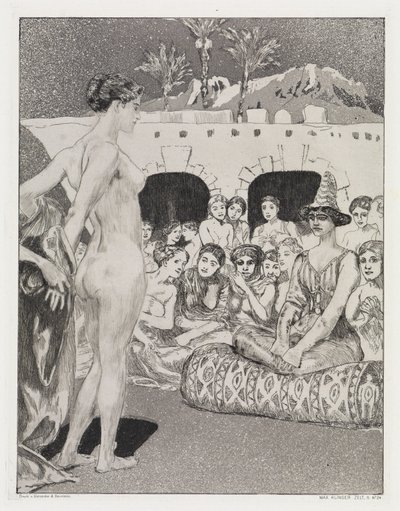 Vor der Königin von Max Klinger
