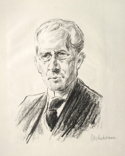 Arno Holz Mappe: Porträt Arno Holz, 1923 von Max Liebermann