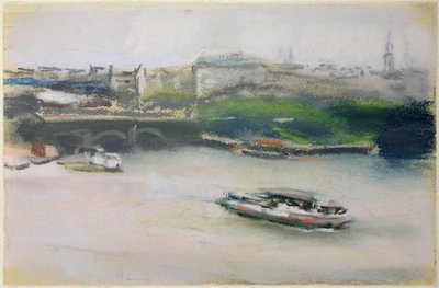 Binnenalster mit der Lombardsbrücke, Hamburg, 1910 von Max Liebermann