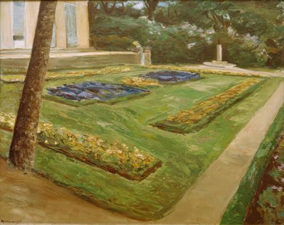 Die Blumenterrasse im Wannseegarten nach Nordwesten von Max Liebermann