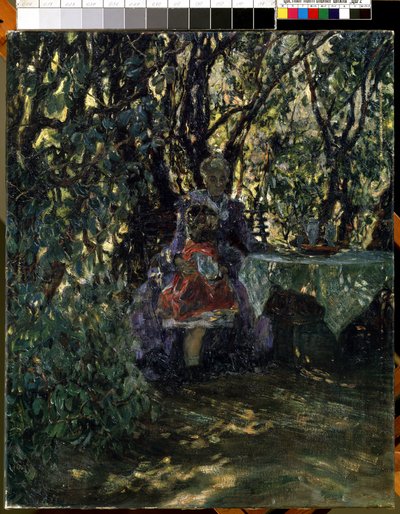 Garten in einer Villa in Wannsee, Berlin von Max Liebermann