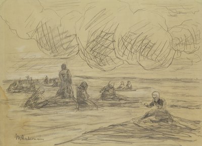 Netze reparieren, 1894 von Max Liebermann
