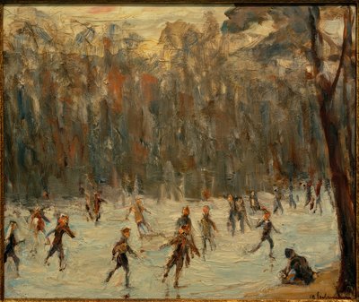 Schlittschuhläufer im Tiergarten von Max Liebermann