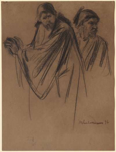 Studien für den heiligen Paulus auf dem Weg nach Damaskus, 1896 von Max Liebermann