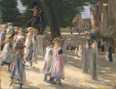 Der Weg zur Schule in Edam von Max Liebermann