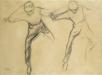 Zwei männliche Figuren von Max Liebermann
