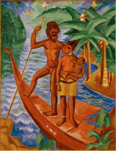 Ehepaar auf Palau von Max Pechstein