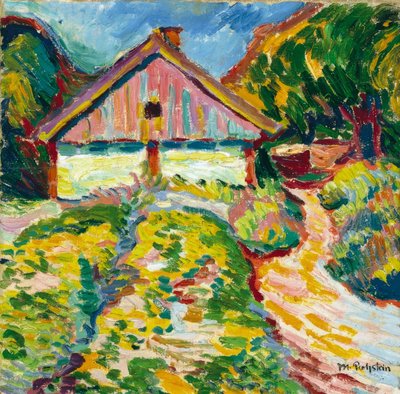 Haus auf der Kurischen Nehrung von Max Pechstein