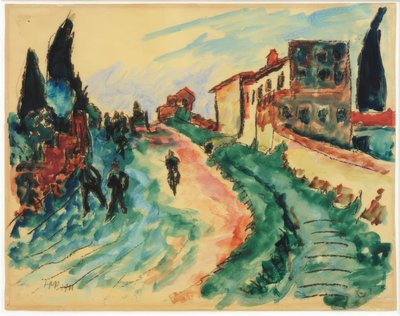 Italienische Landschaft von Max Pechstein
