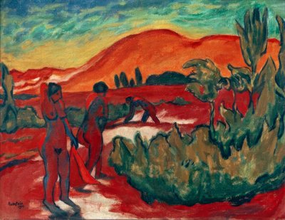 Sommer in den Dünen von Max Pechstein