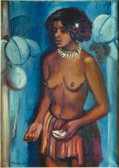 Yuka mit der Muschel von Max Pechstein