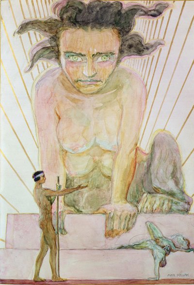 Ödipus und die Sphinx von Max Pollak