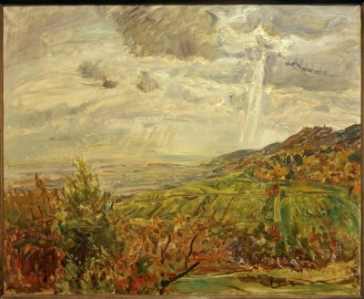 Gewittersturm im Frühherbst bei Neukastel von Max Slevogt