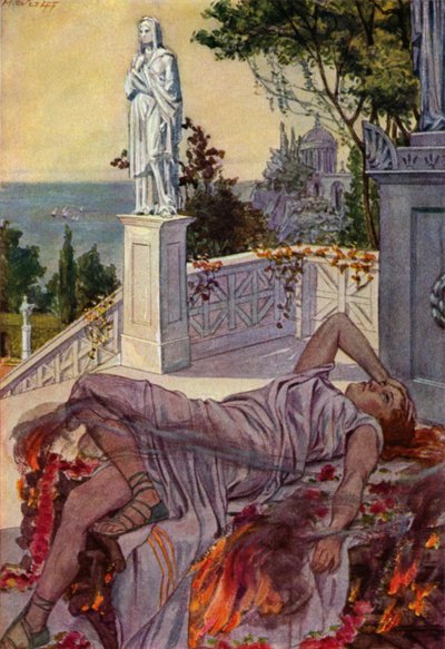Dido begeht Selbstmord, nachdem sie von Aeneas verlassen wurde von Max Wulff