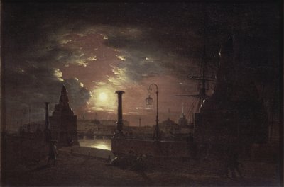 Herbstnacht in St. Petersburg, 1835 von Maxim Nikiphorovich Vorobyev