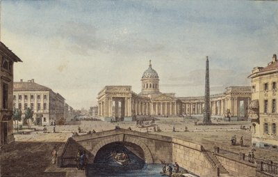 Die Kasaner Kathedrale in Sankt Petersburg, 1817 von Maxim Nikiphorovich Vorobyev