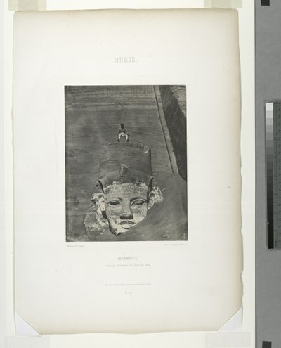 Detail des Großen Tempels, Abu Sundul, Nubien, Ägypten von Maxime Du Camp