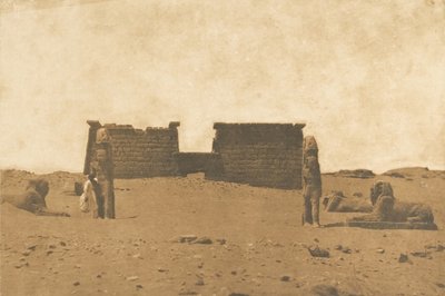 Dromos des Tempels von Sébona, 3. April 1850 von Maxime Du Camp