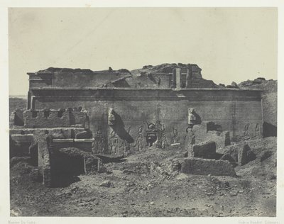 Fassade Postérieure, Großer Tempel von Dendera (Teutyres), Oberägypten von Maxime Du Camp