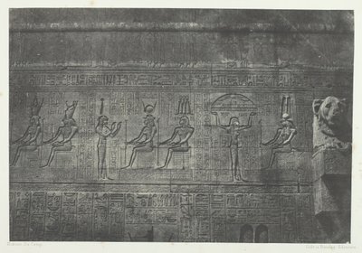 Großer Tempel von Dendera Teutyres, Skulpturen der hinteren Fassade, Oberägypten von Maxime Du Camp