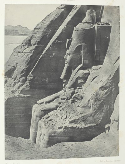 Ibsamboul, Colosse Oriental Du Spéos De Phrè, Vu De Profil, Nubien von Maxime Du Camp