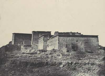 Nubien. Großer Tempel der Isis, A Philoe. Gesamtansicht von Norden von Maxime Du Camp