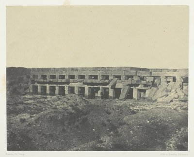 Palais de Karnak, Private Apartments des Palastes, Promenoir de Tôthmès III; Theben von Maxime Du Camp