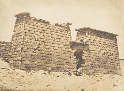 Pylonen des Tempels von Sebona, 3. April 1850 von Maxime Du Camp