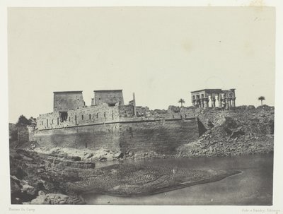 Ansicht vom Südwestwinkel, Philoe; Nubien, Platte 69 aus dem Album "Ägypten, Nubien, Palästina und Syrien" (1852) von Maxime Du Camp