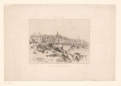 Ansicht des Hafens von Trouville (La vie élégante) von Maxime François Antoine Lalanne