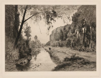 Der Kanal bei Pont-Saint-Maxence von Maxime Lalanne