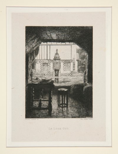 Der Ausguck, pl. 10 aus der Suite Bei Victor Hugo von Maxime Lalanne