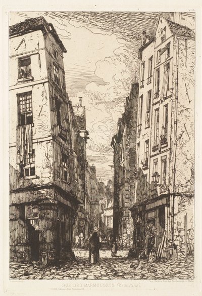 Rue des Marmousets (Altes Paris) von Maxime Lalanne