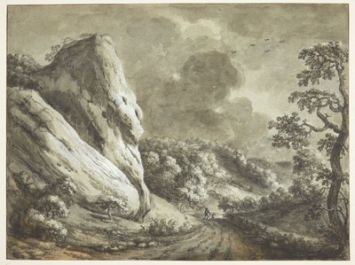 Weg zwischen Felsen und bewaldeten Hängen von Maximilian Neustück