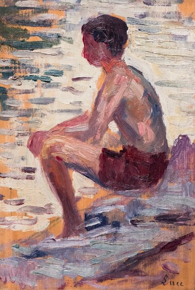 Sitzende Badende von Maximilien Luce