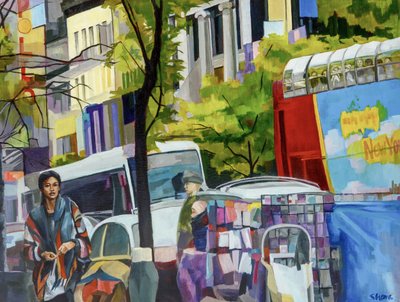 Bunte Stadtstraßen von Maxine Shore