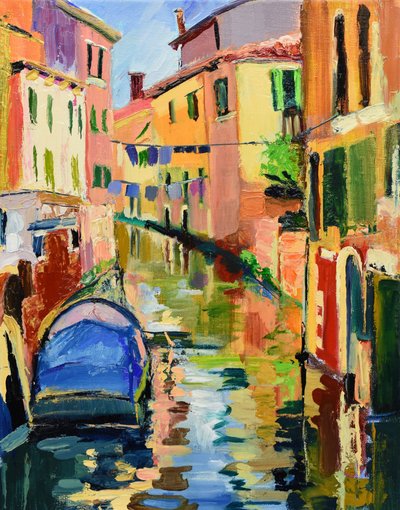 Bunter Venedig-Kanal von Maxine Shore