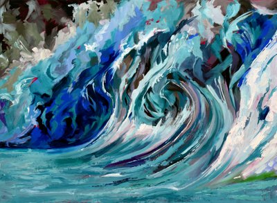 Brechende Ozeanwelle von Maxine Shore