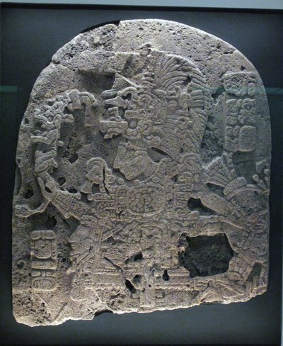 Paneelfragment mit Herrscher, Peten-Gebiet, Spätklassische Periode, 600-900 n. Chr. von Mayan