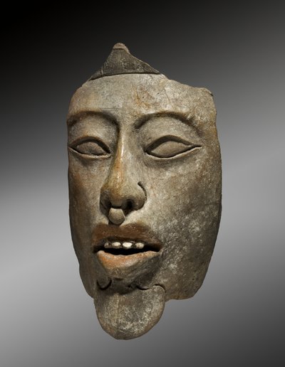 Kopf eines Herrschers von einem Incensario, 600-900 n. Chr. von Mayan Mayan