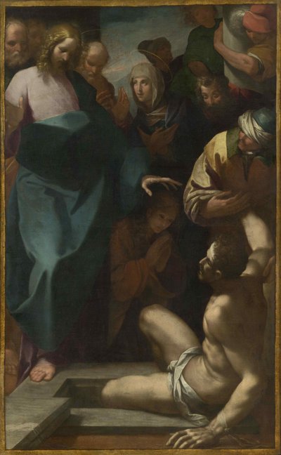 Die Auferstehung des Lazarus, erstes Drittel des 17. Jahrhunderts von Mazzucchelli