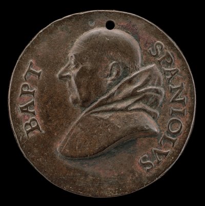 Battista Spagnoli von Mantua, 1447-1516, Karmeliterdichter [Vorderseite], ca. 1513 von Mea