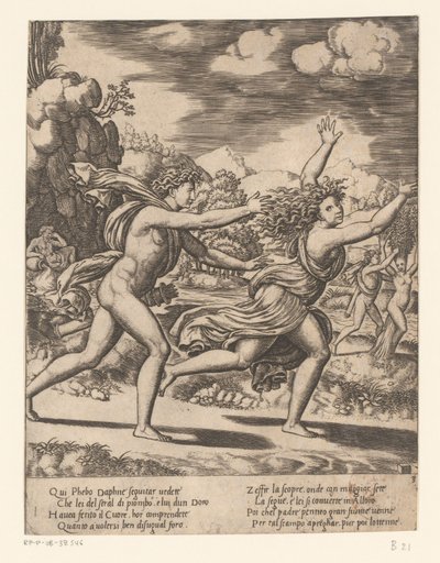 Apollo verfolgt Daphne von Meester van de Dobbelsteen