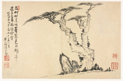 Landschaften in verschiedenen Stilen nach alten Meistern, 1690 von Mei Qing