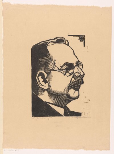 Porträt von Jan van den Tempel von Meijer Bleekrode (signed by artist)