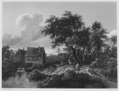 Die alte Mühle, aus dem Bild in der Königlichen Sammlung von Meindert (after) Hobbema